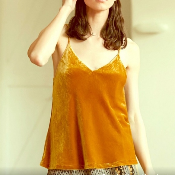 Anthropologie Sunday in Brooklyn Velvet Gold Tank - Picture 4 of 4